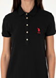 U.S. Polo Assn. Polo Yaka Siyah Standart Kadın Elbise GURLIN25