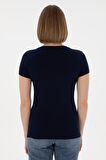 U.S. Polo Assn. Kadın V Yaka Basic T-shirt 2080797