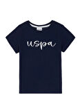 U.S. Polo Assn. Baskılı Lacivert Erkek Çocuk T-Shirt RAIN
