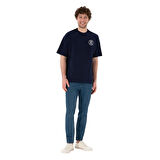 Erkek Oversize Fit Bisiklet Yaka Tişört