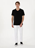 U.S. Polo Assn. V Yaka Siyah Erkek T-Shirt GTS02
