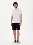 U.S. Polo Assn. Beyaz Erkek Polo T-Shirt GTP04