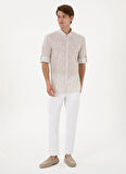 U.S. Polo Assn. Normal Bel Normal Paça Beyaz Erkek Chino Pantolon MICHES