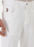 U.S. Polo Assn. Normal Bel Normal Paça Beyaz Erkek Chino Pantolon MICHES