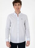 U.S. Polo Assn. Slim Fit Gömlek Yaka Mavi Erkek Gömlek MELOSTA