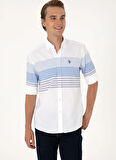 U.S. Polo Assn. Slim Fit Gömlek Yaka Lacivert Erkek Gömlek TURRA