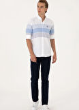 U.S. Polo Assn. Slim Fit Gömlek Yaka Lacivert Erkek Gömlek TURRA