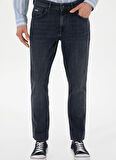 U.S. Polo Assn. Normal Bel Normal Paça Slim Fit Mavi Erkek Denim Pantolon SARO