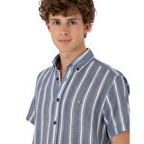 Erkek Haki Kısa Kollu Gömlek 2182541