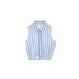 Kız Çocuk Çizgili Kolsuz Gömlek 2190808