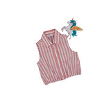 Kız Çocuk Çizgili Kolsuz Gömlek 2190808