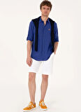 U.S. Polo Assn. Comfort Fit Gömlek Yaka Mavi Erkek Gömlek ENZO