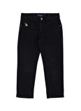 U.S. Polo Assn. Normal Bel Siyah Erkek Çocuk Denim Pantolon RCLACOPOKIDS
