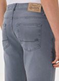 U.S. Polo Assn. Normal Bel Normal Paça Slim Fit Mavi Erkek Denim Pantolon COLORIS