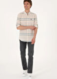 U.S. Polo Assn. Normal Bel Normal Paça Straight Mavi Erkek Denim Pantolon VANY