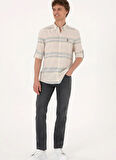U.S. Polo Assn. Normal Bel Normal Paça Straight Mavi Erkek Denim Pantolon VANY