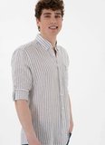 U.S. Polo Assn. Regular Fit Gömlek Yaka Turuncu Erkek Gömlek KANSAS