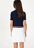 U.S. Polo Assn. Polo Yaka Slim Fit Lacivert Kazak Kadın BRENDA