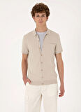 U.S. Polo Assn. Polo Yaka Slim Fit Gri Erkek Kazak IVAN
