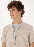 U.S. Polo Assn. Polo Yaka Slim Fit Gri Erkek Kazak IVAN