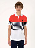 U.S. Polo Assn. Kırmızı Erkek Polo T-Shirt TAKEN