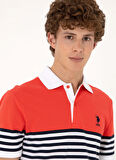 U.S. Polo Assn. Kırmızı Erkek Polo T-Shirt TAKEN