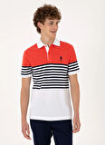 U.S. Polo Assn. Kırmızı Erkek Polo T-Shirt TAKEN