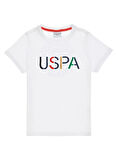U.S. Polo Assn. Baskılı Beyaz Erkek Çocuk T-Shirt GEORGY