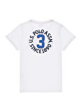 U.S. Polo Assn. Baskılı Beyaz Erkek Çocuk T-Shirt GEORGY