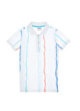 U.S. Polo Assn. Çizgili Beyaz Erkek Çocuk T-Shirt DERON