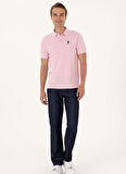U.S. Polo Assn. Pembe Erkek Polo T-Shirt PURS