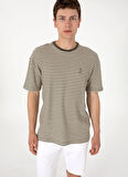 U.S. Polo Assn. Bisiklet Yaka Kahve Erkek T-Shirt CERT