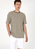 U.S. Polo Assn. Bisiklet Yaka Kahve Erkek T-Shirt CERT