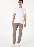 U.S. Polo Assn. Normal Bel Normal Paça Yeşil Erkek Chino Pantolon LARUS