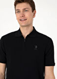U.S. Polo Assn. Siyah Erkek Polo T-Shirt BANE