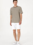 U.S. Polo Assn. Normal Bel Regular Fit Beyaz Erkek Bermuda Şort NESTA