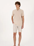U.S. Polo Assn. Normal Bel Regular Fit Taş Erkek Bermuda Şort LANES