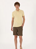 U.S. Polo Assn. Normal Bel Regular Fit Kahve Erkek Bermuda Şort MONIA-S