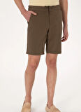 U.S. Polo Assn. Normal Bel Regular Fit Kahve Erkek Bermuda Şort MONIA-S