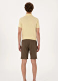 U.S. Polo Assn. Normal Bel Regular Fit Kahve Erkek Bermuda Şort MONIA-S