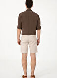 U.S. Polo Assn. Normal Bel Regular Fit Gri Erkek Bermuda Şort NESTA