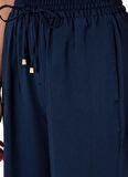 U.S. Polo Assn. Lastikli Bel Loose Fit Lacivert Kadın Pantolon ECOLE