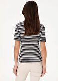 U.S. Polo Assn. V Yaka Lacivert Kadın T-Shirt SORBE