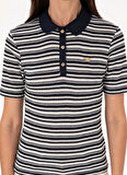 U.S. Polo Assn. V Yaka Lacivert Kadın T-Shirt SORBE