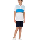 Erkek Regular Fit Polo Yaka Turkuaz T-shirt