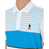 Erkek Regular Fit Polo Yaka Turkuaz T-shirt