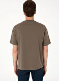 U.S. Polo Assn. Bisiklet Yaka Vizon Erkek T-Shirt GALIA