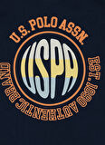 U.S. Polo Assn. Desenli Lacivert Erkek Çocuk Pijama Takımı US2100