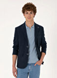 U.S. Polo Assn. Slim Fit Lacivert Erkek Ceket LOIN-C