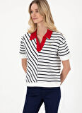 U.S. Polo Assn. Polo Yaka Lacivert Kadın T-Shirt SAREKS